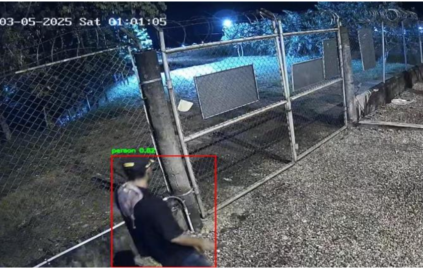 Detección de intrusión perimetral con zona virtual y seguimiento de persona